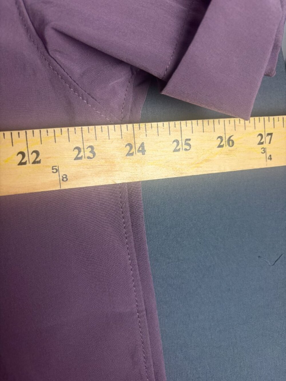 Athleta Size L Hike Packable Top Vented Short Sleeve Button Front Mauve Utility - Picture 7 of 7